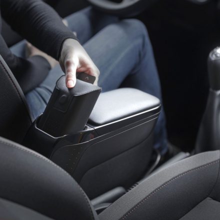 RATI ARMSTER 2 accoudoir RENAULT TWINGO 2014-  [noir,cuir végétalien,12V Câble]