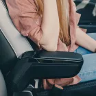 RATI ARMSTER 2 accoudoir SMART EQ FORFOUR 2017-2024 sans paquet Cool&Media [noir,cuir végétalien,12V Câble]