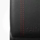 RATI ARMSTER 3 accoudoir FIAT 500 2016-2024  [noir,cuir végtalien,coutures rouges]