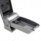 RATI ARMSTER 3 accoudoir FIAT 500 2008-2015  [noir,cuir végtalien,coutures rouges]