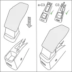 RATI ARMSTER 3 accoudoir OPEL FRONTERA 2024-  [noir,cuir végétalien]