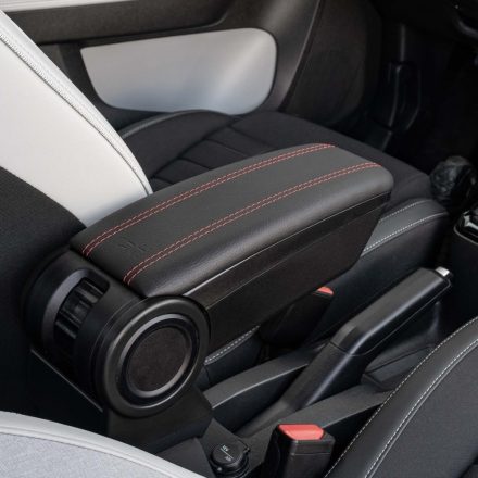RATI ARMSTER 3 accoudoir CITROEN E-C3 2024-  [noir,cuir végétalien,coutures rouges]