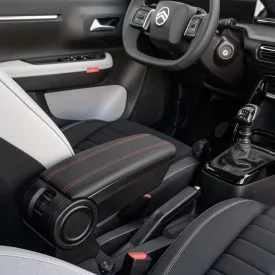   RATI ARMSTER 3 accoudoir FIAT GRANDE PANDA 2025-  [noir,cuir végétalien,coutures rouges]