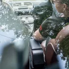 RATI ARMSTER S accoudoir LADA KALINA 2006-2018  [noir,cuir végétalien]